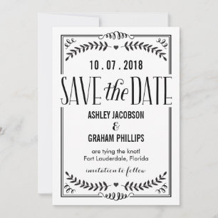 Schöne Liebes-Save-The-Date-Karte Save The Date