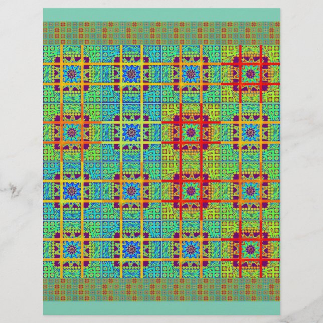 Schöne, liebevoll gestaltete Maya-Ethan Print Vekt (Vorderseite)