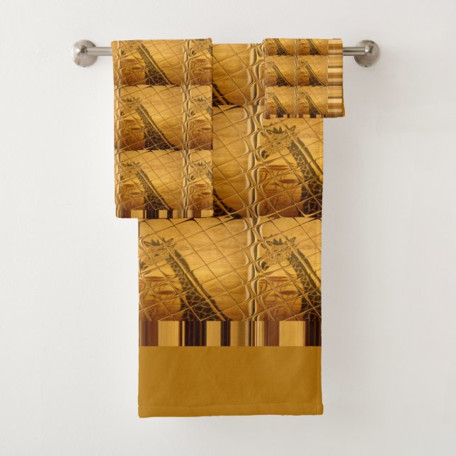 Schöne liebevolle kenianische wilde Tiere giraffe Badhandtuch Set (Insitu)