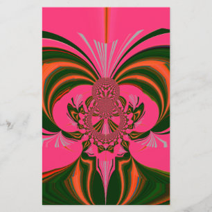 Schöne Liebliche Afrikanische Heiße Pink Rote Gold Briefpapier