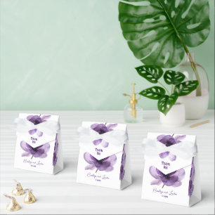 Schöne Lila Blume Hochzeit Geschenkschachtel
