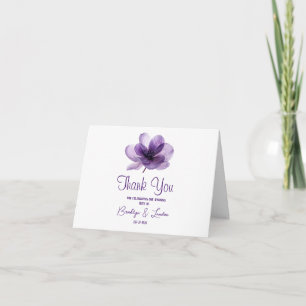 Schöne Lila Blume Hochzeit Vielen Dank