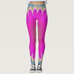 Schöne lila Blume Leggings