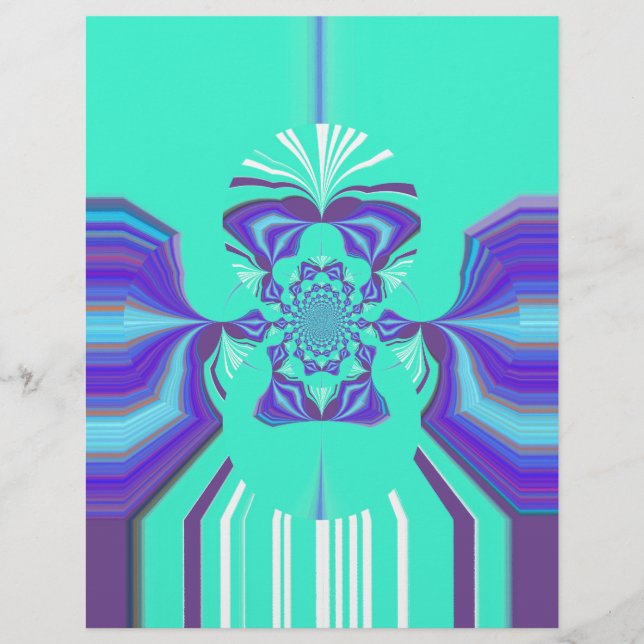 Schöne Lila Cyan Iridescent Blue Vektorfarbe (Vorderseite)