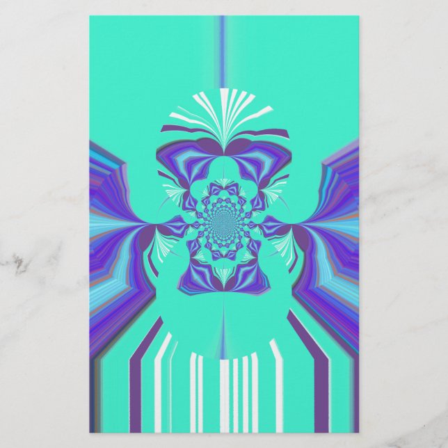 Schöne Lila Cyan Iridescent Blue Vektorfarbe (Vorderseite)