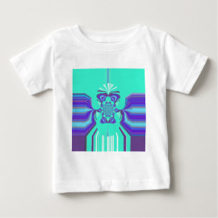Schöne Lila Cyan Iridescent Blue Vektorfarbe Baby T-shirt
