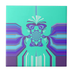 Schöne lila cyan schillernde blaue Vektorfarbe Fliese