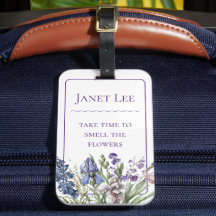 Schöne Lila Floralien und Lila Rahmen