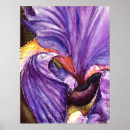 Schöne Lila Iris Art Printing Poster