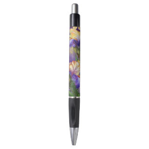 Schöne Lila Iris Blume Migned Art Malerei Kugelschreiber