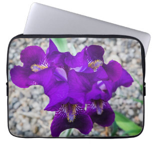 Schöne lila Iris Laptopschutzhülle