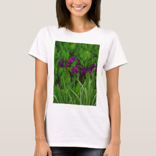 Schöne Lila Iris T-Shirt
