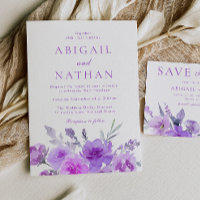 Schöne Lila Lavendelhochzeit