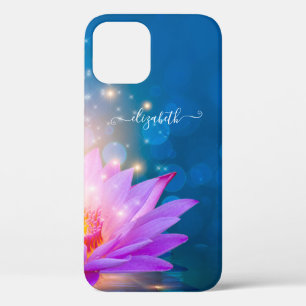 Schöne lila Lotusblume, See, Blau, Zen Case-Mate iPhone Hülle
