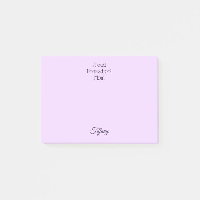 Schöne Lila Mama Post-it Klebezettel (Vorderseite)