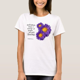 Schöne Lila Michaelmas Daisies T-Shirt