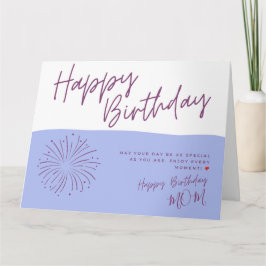 Schöne Lila und Blue Happy Birthday Card für Karte