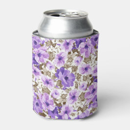 schöne lila Vintage Blume Dosenkühler