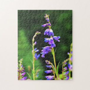 Schöne Lila Wildblumen in Bloom in Kanada Puzzle