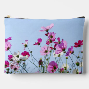 Schöne lila Wildblumen-Wiesen-Foto Zubehörtasche
