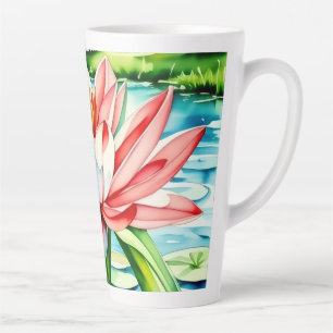 Schöne Lilie Latte Tasse