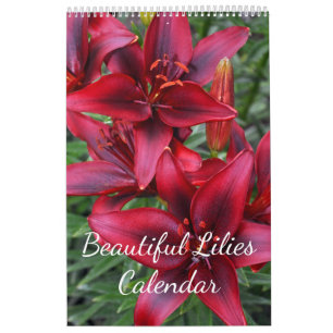Schöne Lilienblüte Kalender