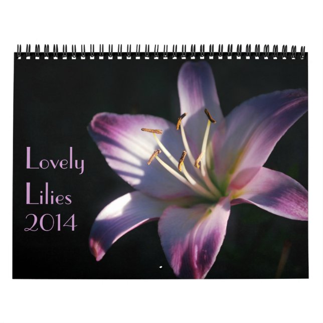 Schöne Lily-Foto Kalender (Titelbild)
