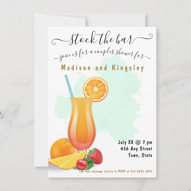 Schöne Limousine Elegant Boho Dusche Einladung (Vorderseite)