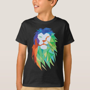 Schöne Lion Cat aus Afrika Grafik T-Shirt