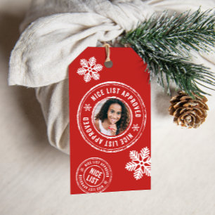 SCHÖNE LISTE AKZEPTIERT + Foto Weihnachtsferien Geschenkanhänger
