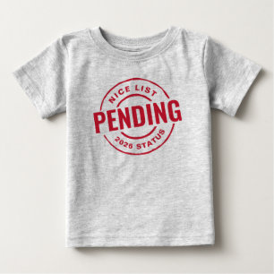 Schöne Liste lustig süß rot Weihnachten Baby T-shirt