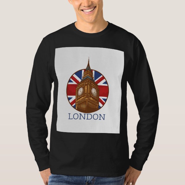 Schöne London Gestaltung T-Shirt (Vorderseite)
