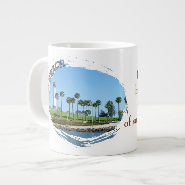 Schöne Long Beach Jumbo Tasse! Jumbo-Tasse (Vorderseite Links)