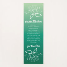 Schöne Lotos-Blume weiße grüne Ombre Abstufung