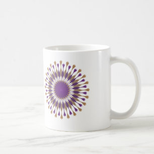Schöne Lotus Blume Design Violet Tasse