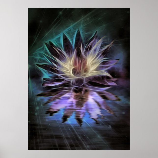 Schöne Lotus-Blume Poster (Vorne)