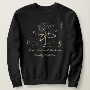 Schöne Lotus Blume Spirituelle Medizin Yoga Sweatshirt