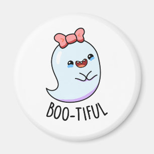 Schöne Lustige Mädchen Halloween Geist Pun Magnet
