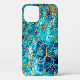Schöne luxuriöse Textur aus blauem Marmor mit Go Case-Mate iPhone Hülle