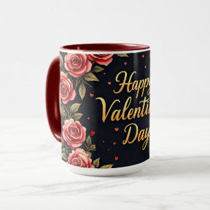 Schöne Luxus-Blumenliebe Moderne Kollektion Tasse