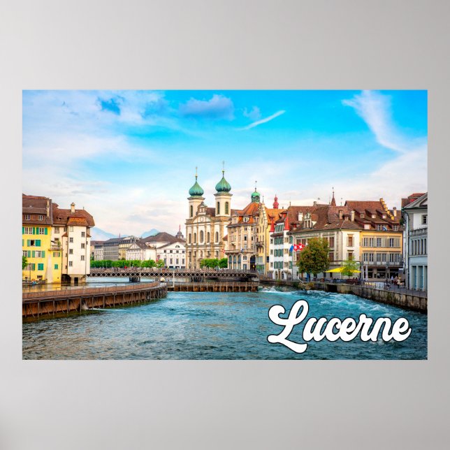 Schöne Luzern, Schweiz Poster (Vorne)
