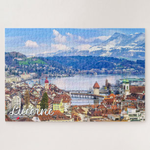Schöne Luzern, Schweiz Puzzle