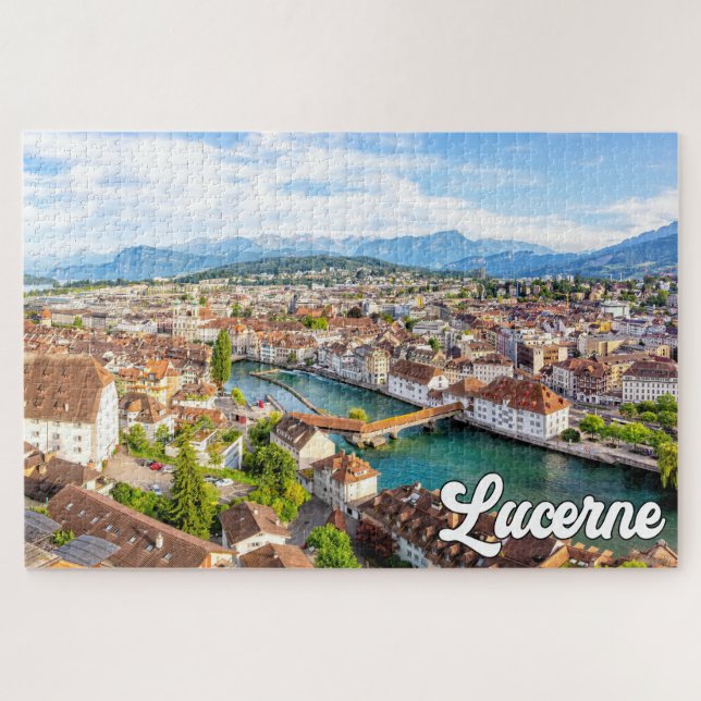 Schöne Luzern, Schweiz Puzzle (Horizontal)