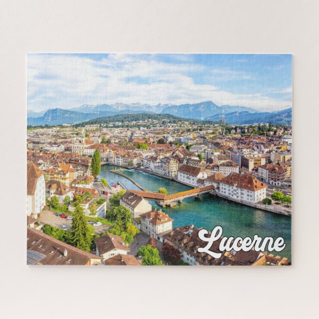 Schöne Luzern, Schweiz Puzzle (Horizontal)