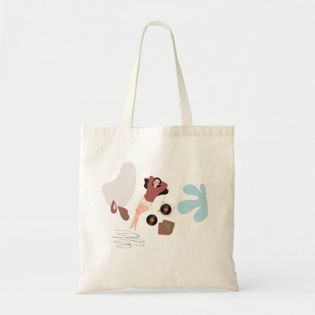 Schöne Mädchen Design-Tasche Tragetasche (Vorne)