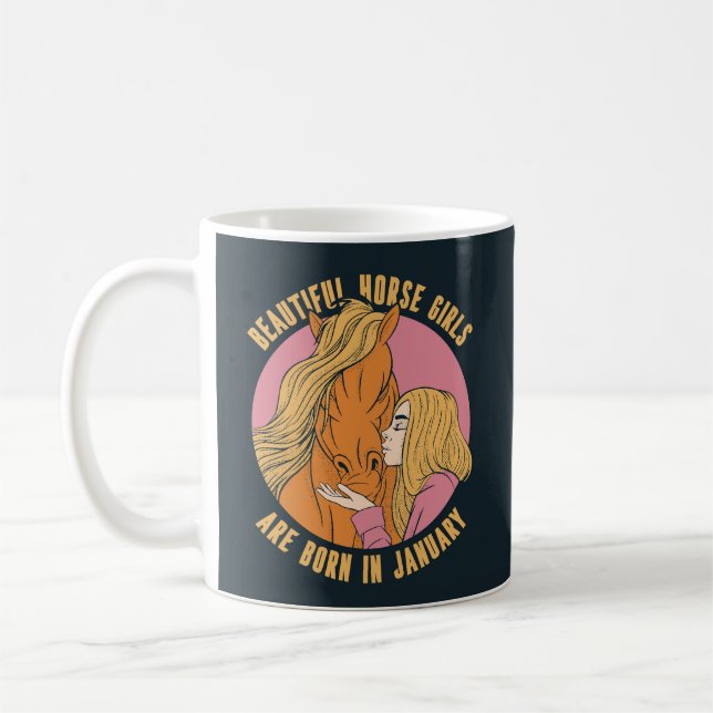 SCHÖNE MÄDCHEN SIND IM JANUAR GEBOREN KAFFEETASSE (Links)