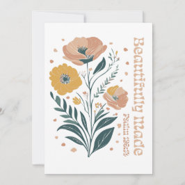 Schöne Made Psalm Boho Christlich Inspirationa Einladung