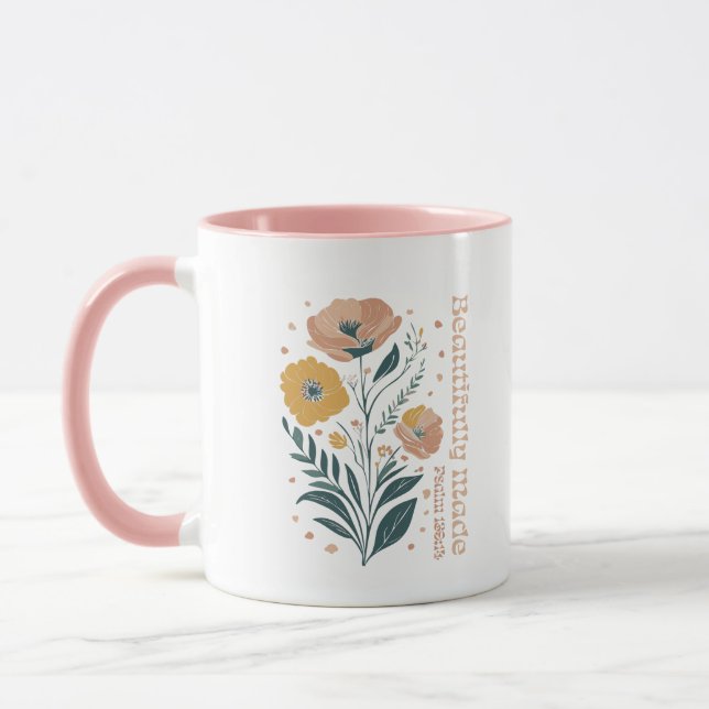 Schöne Made Psalm Boho Christlich Inspirationa Tasse (Links)