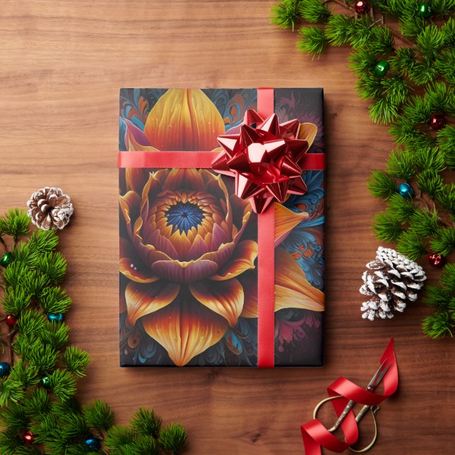 Schöne Madela Buddha Blume Geschenkpapier (Feiertagsgeschenk)