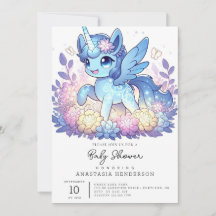 Schöne, magische Einhorn-Kinderdusche